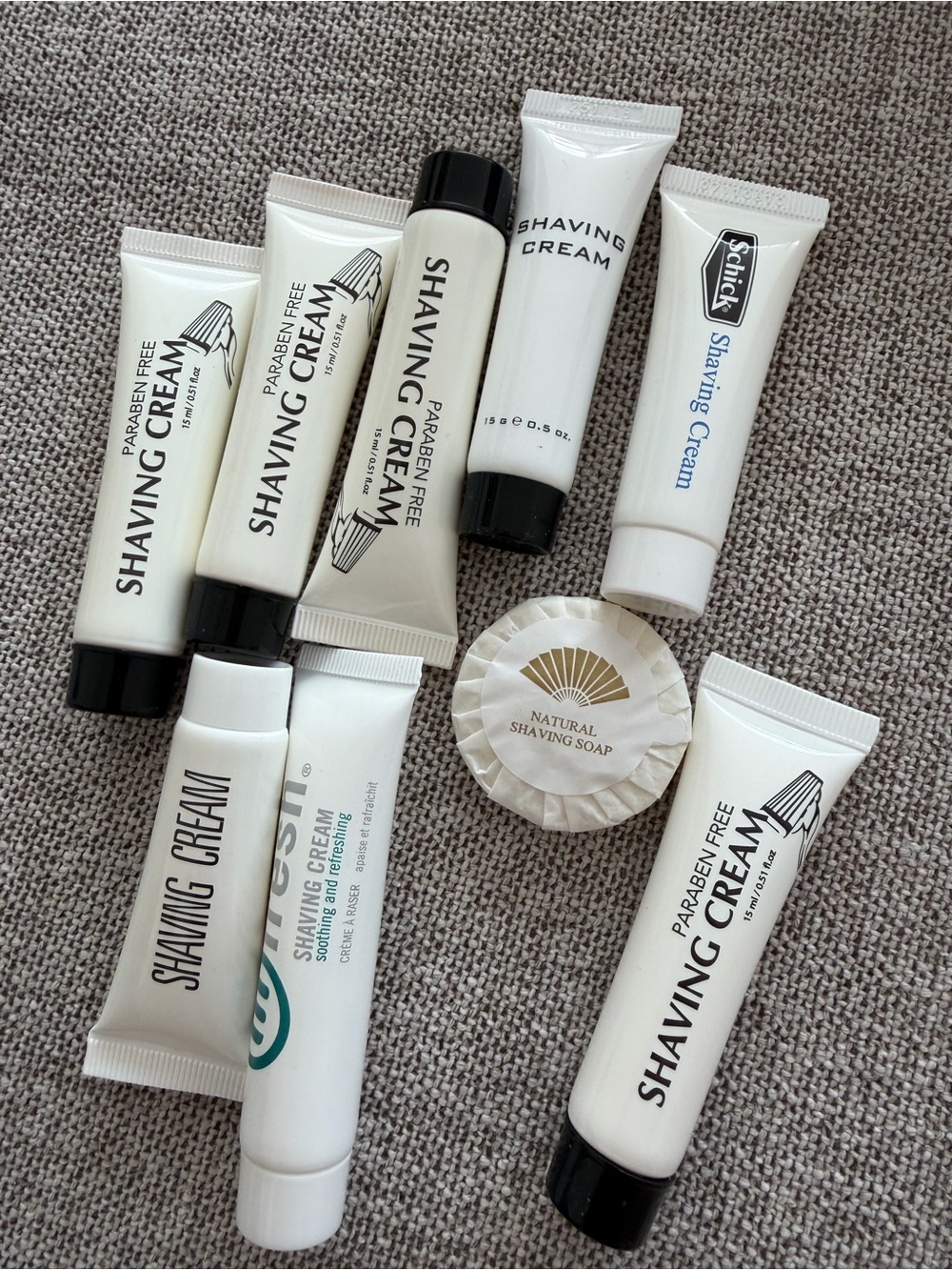 🗽9 NEW Assorted Shave Cream / Soap SEALED